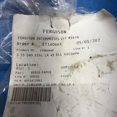 New | in-Stock TA CHEN NSF-61-G Electrical Fittings Indiana US | J&J Industrial Supply #1229773