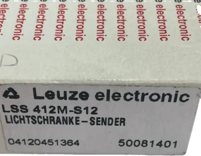 NEW LEUZE ELECTRONIC LSS 412M-S12 PHOTOELECTRIC SENSOR 50081401 LSS412MS12