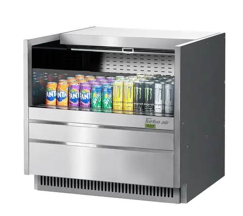 Turbo Air TOM-36UC-S-N 36 1/4" Drop In Open Air Cooler w/ (1) Level, 115v