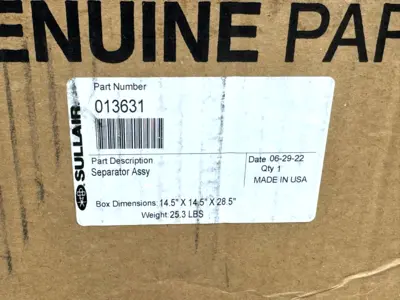 NEW SULLAIR 013631 AIR/OIL SEPARATOR ASSY FILTER