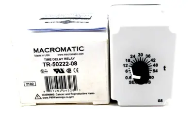 NEW MACROMATIC TR-50222-08 TIME DELAY RELAY TR5022208