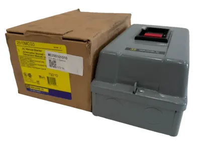 NEW SQUARE D 2510MCG3 AC MANUAL STARTER SER. A