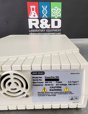 Bio Rad PowerPac 200 Electrophoresis Power Supply 120v FULLY TESTED