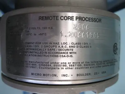 USED Micro Motion 700