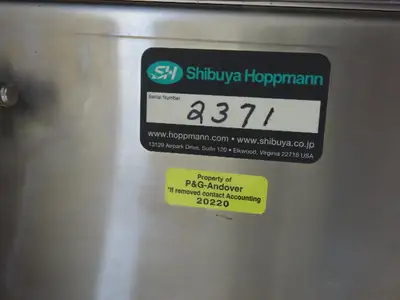 Shibuya Hoppmann Stainless Bottle Valve Feed Hopper Elevator Conveyor .5Hp 460V