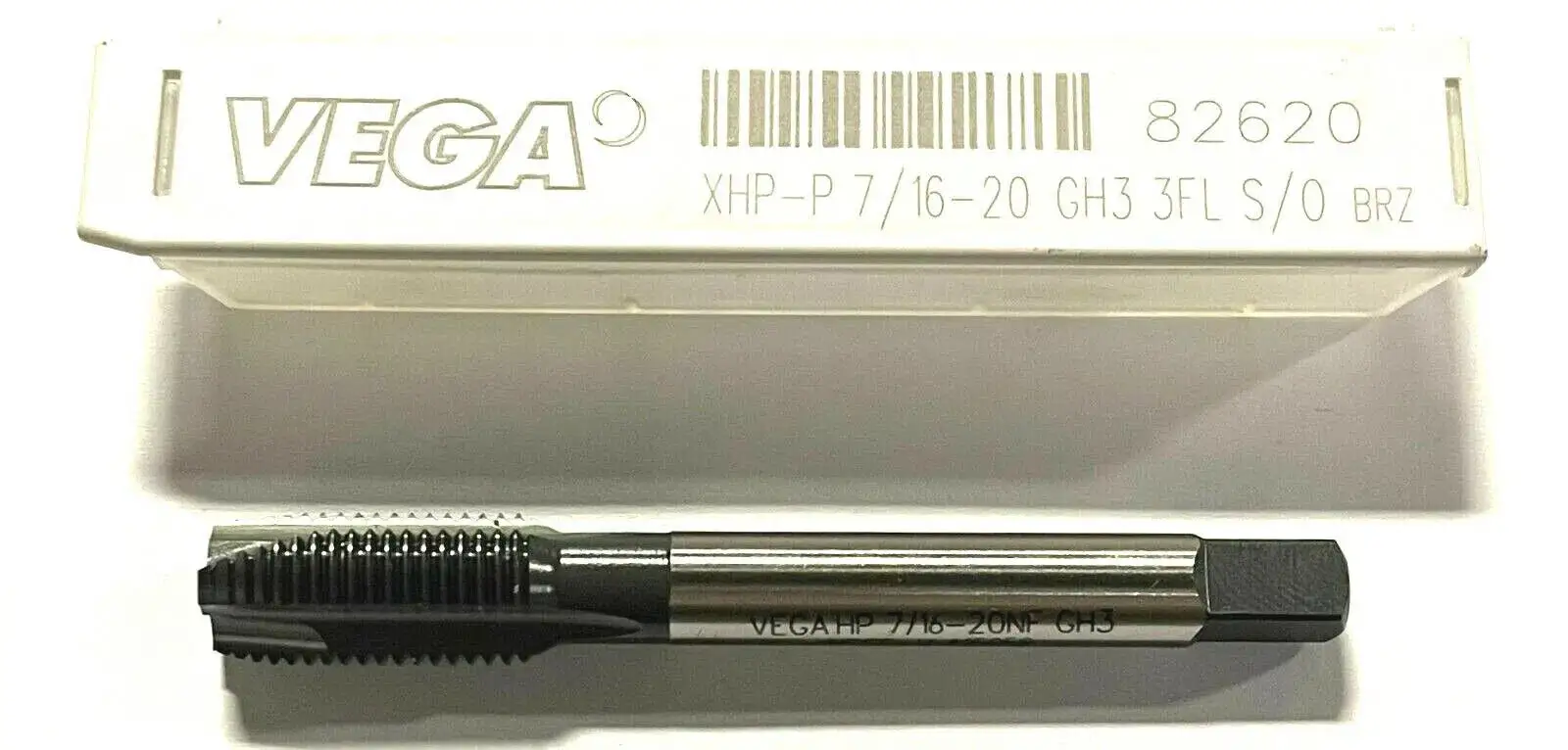 VEGA 7/16-20 Tap HSSE-V Spiral Point Plug Tap GH3 3FL Steam Oxide XHP-P