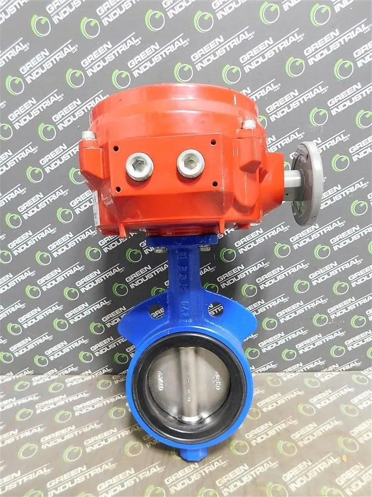 Bray Controls & DelTech 4" Actuated Butterfly Valve 70-0061-113D0-536/A Used