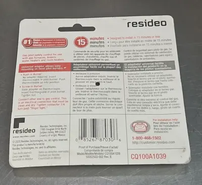 Used Resideo CQ100A1039 Thermocouples South Carolina US | Palmetto Automation #1165343