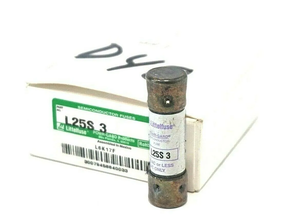 8 NEW LITTELFUSE L25S-3 FUSES L25S3