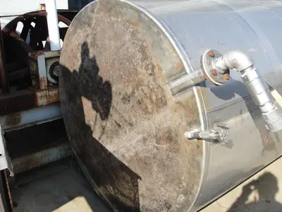 SPC7421  Tank 2500 gallon vertical tank, Stainless Steel, flat