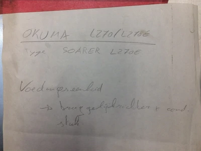 USED OKUMA MPS 10-SERVO POWER SUPPLY