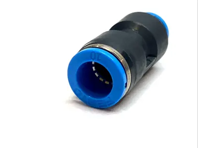 USED FESTO PUSH‑IN CONNECTOR REDUCER 10 MM TO 8 MM PNEUMATIC FITTING