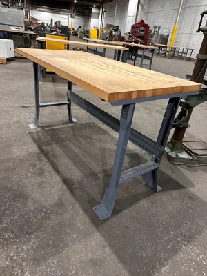 LYON 30" X 5' MAPLE TOP BENCH