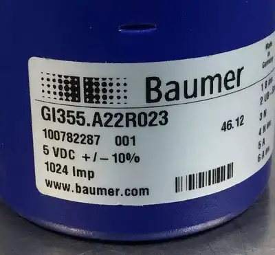 Used BAUMER ELECTRIC GI355.A22R023 PLC Processors South Carolina US | Palmetto Automation #1519372