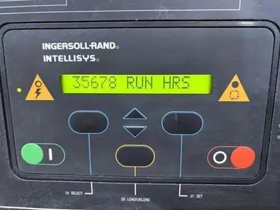 25 HP INGERSOLL-RAND ROTARY SCREW AIR COMPRESSOR, MODEL #SSR-UP6-25-125