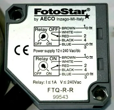 NEW AECO FTQ-R-R PHOTOELECTRIC SENSOR FTQRR