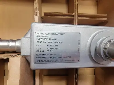 New Emerson Micro Motion Mass Flow Sensor Meter F025S121CLA2EZZZZ loc.6A