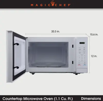 Magic Chef 1.1 CU. FT. COUNTERTOP COOKING IN WHITE