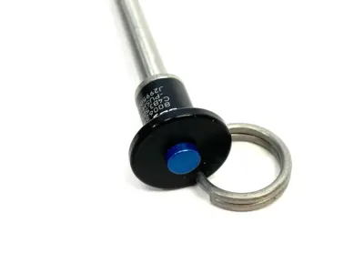 USED JERGENS BUTTON HANDLE QUICK RELEASE PIN 1/4 X 3.50 SS
