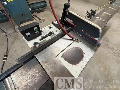 Used 2009 CANTEK 18" CHOP SAW WITH INFEED & OUTFEED Woodworking Saws North Carolina US | CAROLINA MACHINERY SALES #1493556
