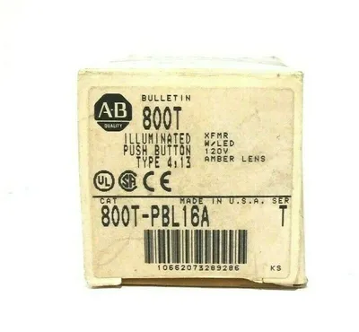 NEW ALLEN BRADLEY 800T-PBL16A PUSH BUTTON SER.T 800TPBL16A
