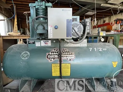 USED CUTRIS 7.5 HP SINGLE PHASE AIR COMPRESSOR
