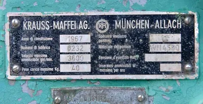Krauss-Maffei KVZ-33 decanter centrifuge, 316SS.