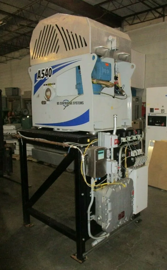 (2) USC Duramatic A540 EX self-cleaning basket centrifuges.