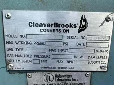 Used 2019 CLEAVER BROOKS CB 400-125-250 ST Boilers Florida US | C3 SURPLUS LLC #1502437