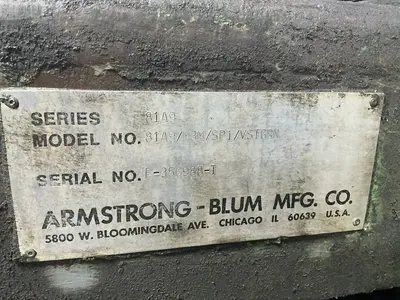 Used ARMSTRONGBLUM MFG. CO. 81A9/M3M/SP1/VSTGRN Vertical Band Saws Ohio US | HGR 24 #1518326