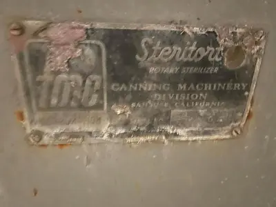 USED FMC TECHNOLOGIES STERITORT ROTARY STERILIZER