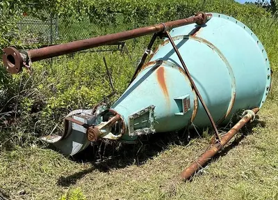 J H Day Nauta Mixer, Stainless Steel Construction Approx. 115 Cubic Ft. Non Jacketed 7’ Diameter on top, 121” Vessel Length