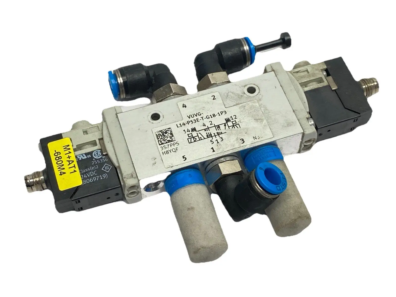 VUVG-L14-P53E-T-G18-1P3 | Festo  Solenoid Valve 5/3 Exhausted 566502 - Used