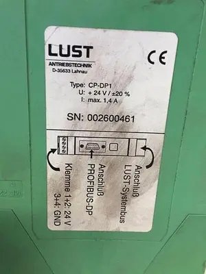 USED LUST CP-DP1 PROFIBUS INTERFACE MODULE
