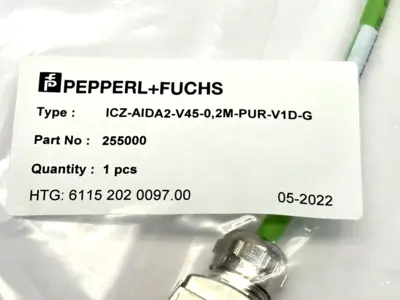 New | in-Stock Pepperl+Fuchs Connection Cable D-Coded Cable & Wire Michigan US | Maverick Industrial Sales #1390588