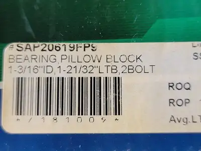 NEW RB INTERNATIONAL SAP206-19FP9