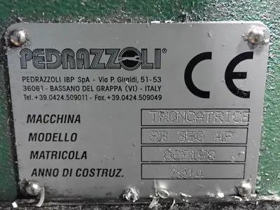 Used 2014 PEDRAZZOLI SB 350 AP Circular Cold Saws Ohio US | HGR 24 #1291793