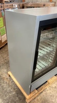 167-0482 True GDM-41CPT Two Section Glass Door Self Contained Cooler