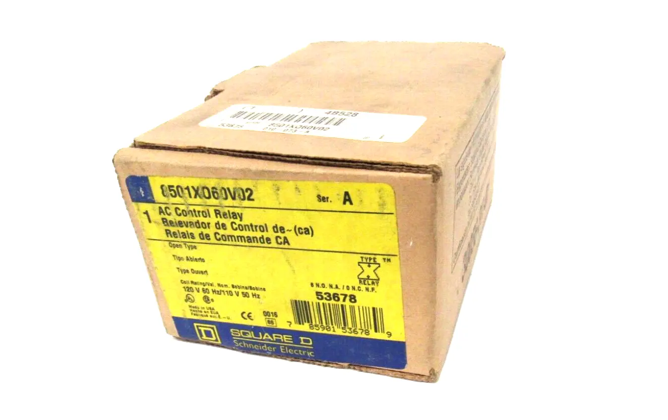 NEW SQUARE D 8501X060V02 CONTROL RELAY SER.A