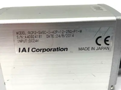 USED IAI ROBO CYLINDER LINEAR ACTUATOR 250MM STROKE