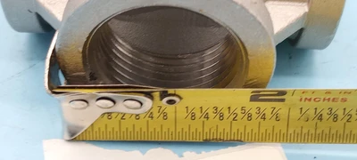 LOT OF 2 MB-304 1 7/8"" Tee,Stainless Steel Fitting 150-1 SP114