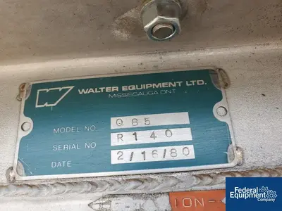 USED Walter Equipment 85 Cu Ft Walter Equipment Ribbon Blender, S/S