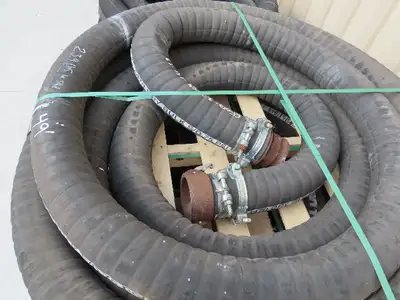Jason 4470 Dry Bulk Material Suction Hose 4" ID x 49' Gum Rubber 75 PSI