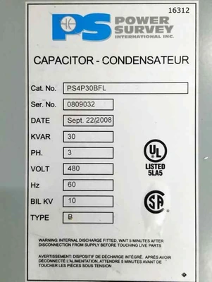 USED 2008 POWER SURVEY PS4P30BFL TYPE B