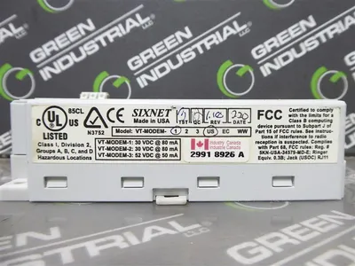 Sixnet VT-MODEM-1US Industrial Modem 30VDC Used