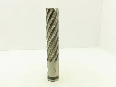 Putnam Tool 97126 Fluted Coarse Pitch Knuckle Rougher End Mill 2" Dia x 8" Flute