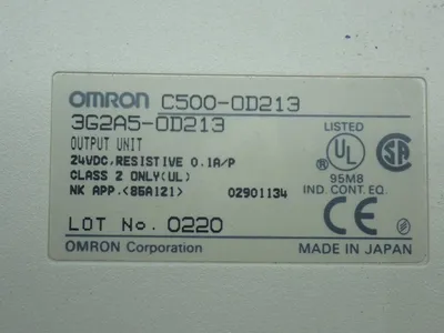 Used OMRON C5000D213 PLC Input & Output Ohio US | HGR 24 #907441
