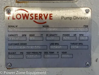 NEW FLOWSERVE 6HED16DS