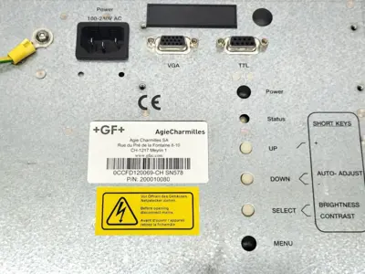200010080 | Agie Charmilles  Control Panel - Used
