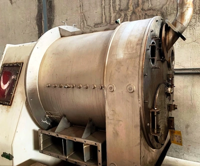 Krauss-Maffei SZ 92 2-stage pusher centrifuge, 316SS.